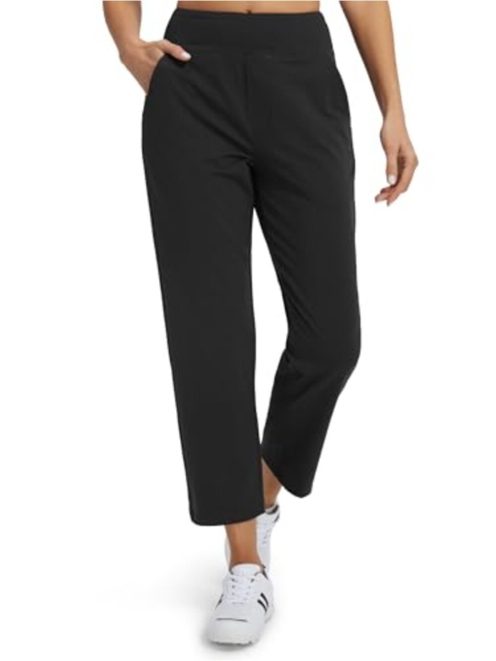 Libin Womens Golf Travel Pants 7/8 Ankle Dress Pants 25/27 Inseam High Rise